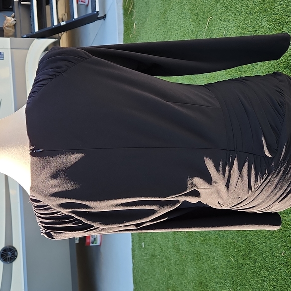 Zara Basic Black Long Sleeve Dress - Size Large - Picture 5 of 9